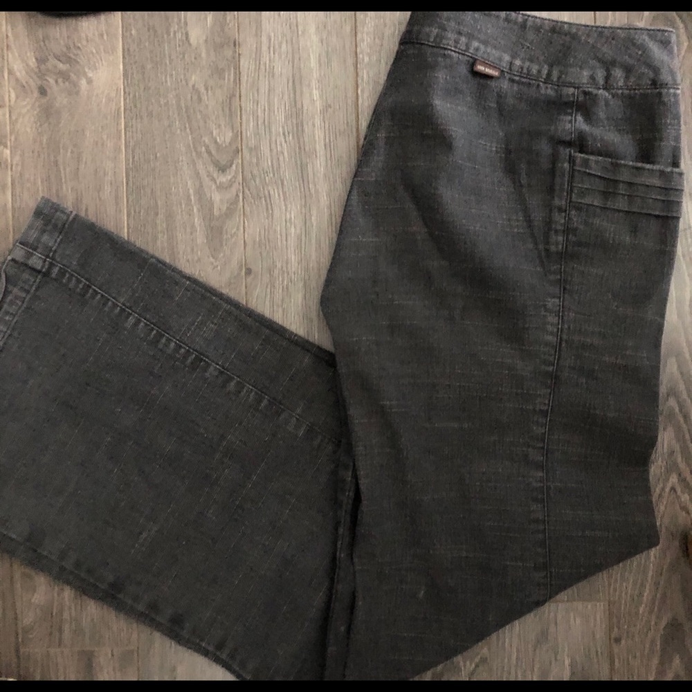 Vintage 90s Y2K Geek Boutique Flare denim in space charcoal size XS